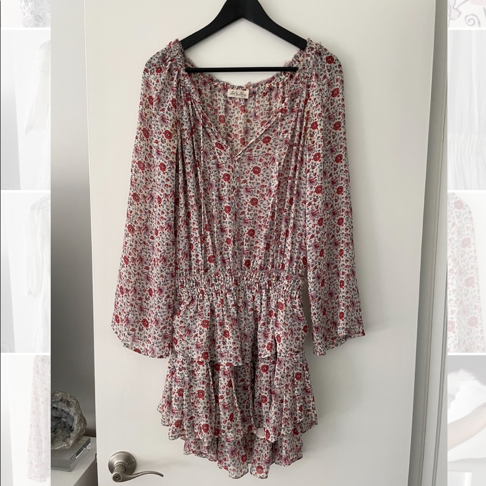 LoveShackFancy Floral Mini Dress